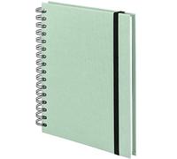 Rössler Papier 1875452651 - S.O.H.O. Wire-O Carnet de notes avec élastique, DIN A5, 21,8 x 15,5 x 2 cm, 80 feuilles, Menthe, 1 pièce