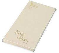 Rössler Papier 2032838004 - Edel Satin - Pack d'enveloppes avec doublure en soie, DIN long, 20 pièces, ivory