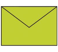 Rössler Papier 220705522 Coloretti Enveloppes - C6, 5 pièces, vert clair