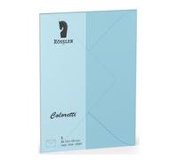Rössler Papier 220720517 Coloretti Enveloppes B6 5 pièces bleu ciel