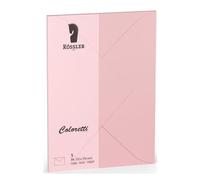 Rössler Papier 220720523 Coloretti Enveloppes - B6, 5 pièces, rose