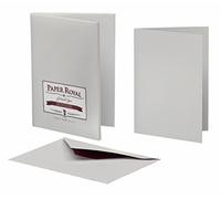 Rössler Papier 2234831170 - Paper Royal - Porte-cartes -DIN A6 hd/C6 8/8, gris nervuré