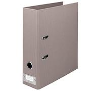 Rössler Papier 1317452498 - S.O.H.O. Classeur DIN A4 avec étiquette à insérer, largeur dos 80 mm, taupe, 1 pièce