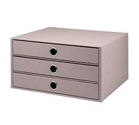 Rössler Papier 1524452493 - S.O.H.O. Boîte à 3 tiroirs pour DIN A4, avec trou de poignée, taupe, 343 x 250 x 185 mm, 1 pièce