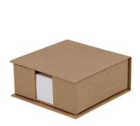 Rössler - S.O.H.O. Boîte à fiches 110 x 46 x 110 mm, Kraft | Organiseur de bureau pour notes, mémos et organisation du bureau au travail ou en télétravail