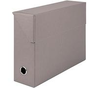 Rössler Papier 1319452493 - S.O.H.O. Boîte d'archives, avec rabat latéral et trou de préhension, taupe, 9,5 x 33,5 x 25,5 cm, 1 pièce