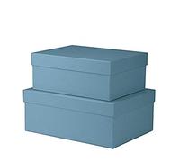 Rössler - S.O.H.O. Boxline, lot de 2 boîtes rectangulaires, denim