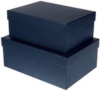 Rössler - S.O.H.O. Boxline, lot de 2 boîtes rectangulaires, Navy