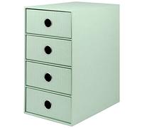 Rössler - S.O.H.O. Meuble à 4 tiroirs 18 x 25 x 32 cm Menthe | Organiseur de bureau pour documents, dossiers, fournitures de bureau et rangement organisé