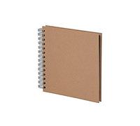 Rössler Papier 1329452625 - S.O.H.O. Album photo Wire-O 180 x 180 mm, 60 pages noires, Kraft, 1 pièce
