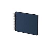 Rössler Papier 1329452900 - S.O.H.O. Wire-O Fotoalbum 195 x 145 mm, 40 pages noires, Navy, 1 pièce