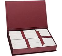 Rössler - Set de papier à lettres, 40 feuilles et 50 enveloppes, rouge