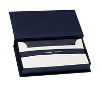 Rössler - Set papeterie, 15 cartes et 15 enveloppes DIN long, bleu