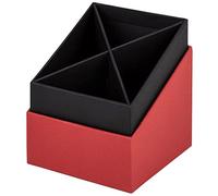 Rössler Soho Bureau Top Pencil - de rangement Rouge | Porte-crayons pour bureau et espace de travail, pour ranger stylos, marqueurs et accessoires d'écriture