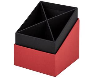 Rössler Soho Bureau Top Pencil - de rangement Rouge | Porte-crayons pour bureau et espace de travail, pour ranger stylos, marqueurs et accessoires d'écriture