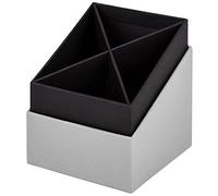 Rössler Soho Pot à crayons Gris | Porte-crayons pour bureau et espace de travail, pour ranger stylos, marqueurs et accessoires d'écriture