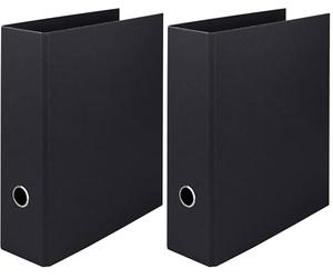 Rössler SOHO Rössler 1317452700 / S.O.H.O. Classeur A4 Dos large 8.5 cm Feuilles perforations Noir (Lot de 2)