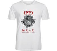 ROESXANP Men's 1349 Massive Cauldron of Chaos Custom Design O Neck T-Shirts White L