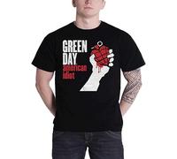 ROESXANP Men's American Idiot Grenade Band Logo Mens T-Shirts Black M