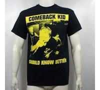 ROESXANP Men's Authentic Comeback Kid Punk Band Should Know Better T Shirt T-Shirts Black S