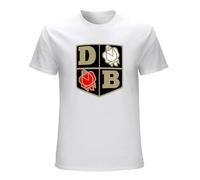 ROESXANP Men's David Brown T-Shirts White M
