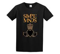 ROESXANP Men's Goldfish Youth Geek Blank Simple Minds T-Shirts Black M