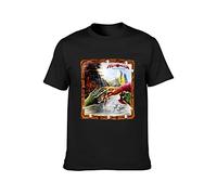 ROESXANP Men's Helloween Keeper of The Seven Keys Part II Electronica Design T-Shirts Black M