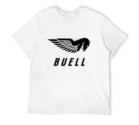 ROESXANP Men's Lindas Buell Motorcycles Logo T-Shirts White L