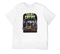 ROESXANP Men's Tales from The Crypt Movie 100% Cotton T-Shirts White XL