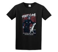 ROESXANP Men's They Live Dead Wrong T-Shirt Black S