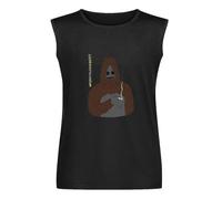 ROESXANP Sassy The Sasquatch Big LEZ Show Whatcha Talk Quote Funny Mens Sleeveless T-ShirtsTop Black M