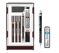 Rötring Isograph S0699370 Ensemble stylo technique et crayon 3 stylos (0,20, 0,30, 0,50) et porte-mine (0,5) | Accessoires | Ensemble avec crayon 0,7