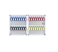 ROEUIPG Boîte de Gestion des clés 48 à sécurité Portable en métal avec Serrure Combinaison for entrepôt Location Voitures Appartement Entreprise(B 32 Key Position)