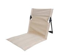 ROEUIPG Camping Folding Floor Chair Sturdy with Storage Pouch Portable Beach Chairs for Adults for Picnic Backyard Concert Park(Khaki)
