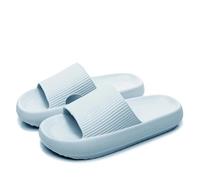 ROEUIPG Chaussons Cloud Sliders for femmes et hommes, moelleux, avec semelle épaisse, antidérapants imperméables, for salle de bain, piscine extérieur(SKY BLUE,40-41(UK 6-7))
