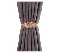 ROEUIPG Embrasses de Rideaux Modernes à nœud en métal, 1 pièce, Boucle Ressort Fixe for Rangement, Accessoires décoration for la Maison