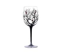 ROEUIPG Four Seasons Trees Wine Glasses Creative Printed High Legged Glass Cup for Beer Cocktail Large Capacity Set(Winter)