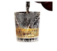 ROEUIPG Glass Cup Ins Fresh Forest Series Embossed Water Juice Coffee Cold Drink Creative Wine(280ml)