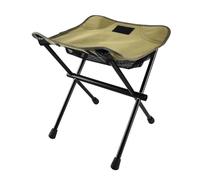 ROEUIPG Outdoor Camping Ultra Lightweight Portable Stool, High Aesthetic Value 7075 Aluminum Alloy Folding(Green)