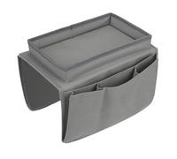 ROEUIPG Poches dans Les Accoudoirs du Canapé Organiseur d'accoudoir de canapé, Fauteuil, Poche de Rangement de Chevet avec 6 Poches, Support de télécommande TV, Sac de lit latéral(Grey)