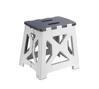 ROEUIPG Portable Plastic Folding Stool Outdoor Camping Chair Seat Home Bathroom Kitchen Garden Kids Adults(Gray 33cm)