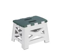 ROEUIPG Portable Plastic Folding Stool Outdoor Camping Chair Seat Home Bathroom Kitchen Garden Kids Adults(Green 23cm)