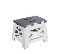 ROEUIPG Portable Plastic Folding Stool Outdoor Camping Chair Seat Home Bathroom Kitchen Garden Kids Adults(Gray 23cm)