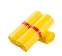 ROEUIPG Sac de courrier en Poly PE, boîte Express for vêtements, enveloppe T-Shirt, Gants Robe Plastique, Pochettes adhésives poubelles, 50 pièces(Yellow,25x35cm)