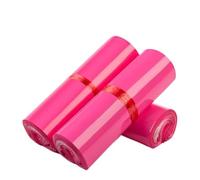 ROEUIPG Sac de courrier en Poly PE, boîte Express for vêtements, enveloppe T-Shirt, Gants Robe Plastique, Pochettes adhésives poubelles, 50 pièces(Rose,17x30cm)