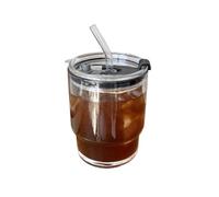 ROEUIPG Striped Bud Straight Cocktail Juice Long Drink Milk Shake Cup Flask Liquor Vodka Glasses for Champagne of Wine(Iced coffee cup)