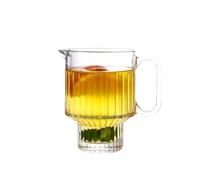 ROEUIPG Striped Bud Straight Cocktail Juice Long Drink Milk Shake Cup Flask Liquor Vodka Glasses for Champagne of Wine(Bubble tea cup 620ml)