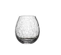 ROEUIPG Vintage Crystal Glass Cup, Egg-shaped, Ice Crack, Whiskey, Nordic Juice Bar Drink, Wine, Cold Water Cups, Personalit(Transparent)