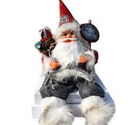 Roexboz Figurine de Père Noël assis 57 cm pour intérieur et extérieur