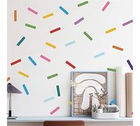 ROFARSO Lot de 147 mini autocollants muraux colorés à décoller et à coller pour enfants et bébés - Décoration d'intérieur amovible pour chambre d'enfant, salon, salle de jeux